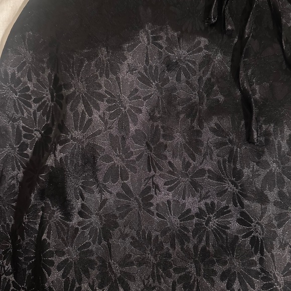 Altar’d State Black Puff Sleeve Floral Dress - Picture 2 of 5